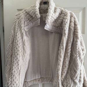 Thread & Supply Cream Sherpa Zip-Up Jacket